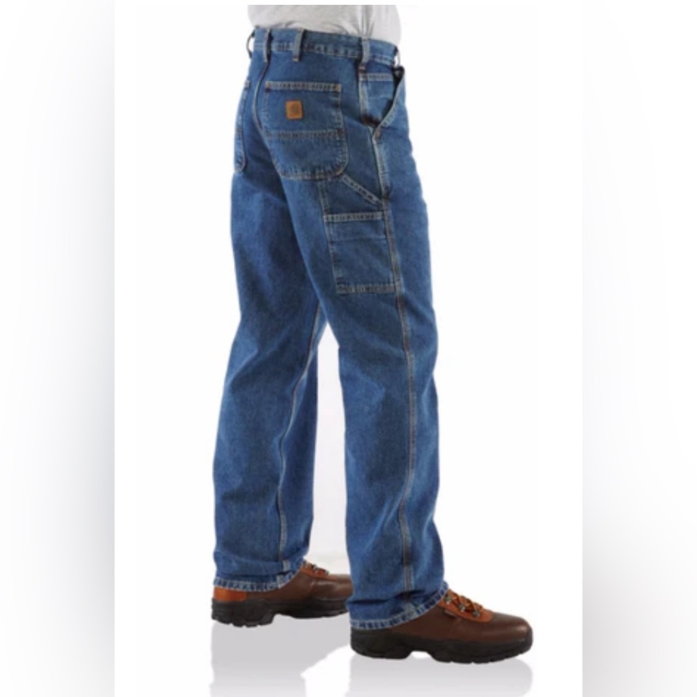 Carhartt Loose Original Fit‎ Work Dungaree Carpenter Jeans B13 DPS 36x32 NWT - Picture 4 of 12